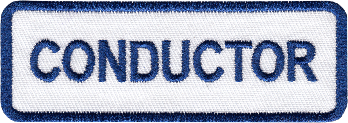 Patch - Railroad Name Tag - "Conductor"