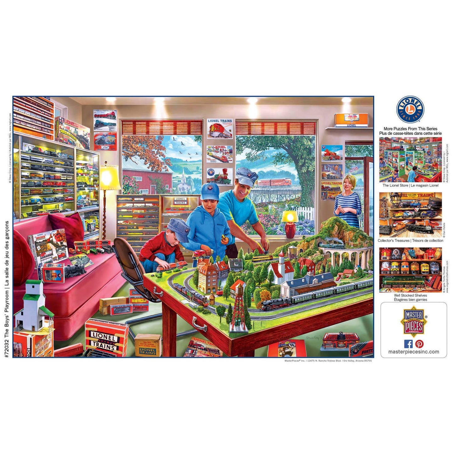 Lionel Trains - The Boy's Playroom 1000 Piece Puzzle