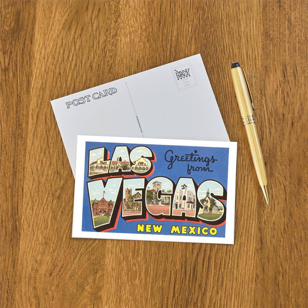 Postcard NM-155 Greetings from Las Vegas, New Mexico
