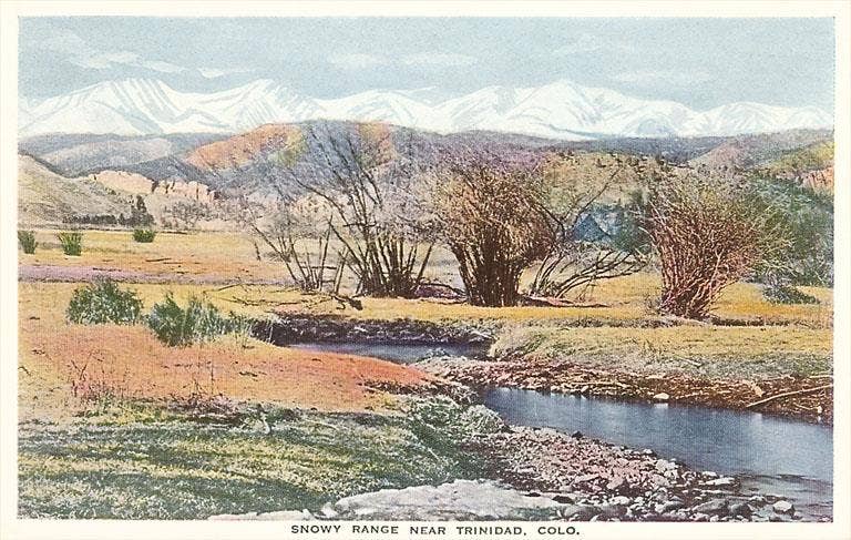 Sticker CO-35 Snowy Range Near Trinidad, Colorado