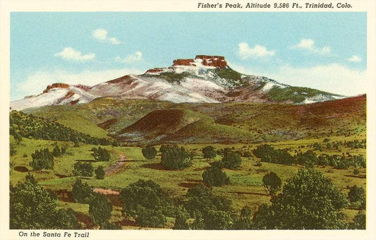 Postcard CO-84 Fisher's Peak, Colorado