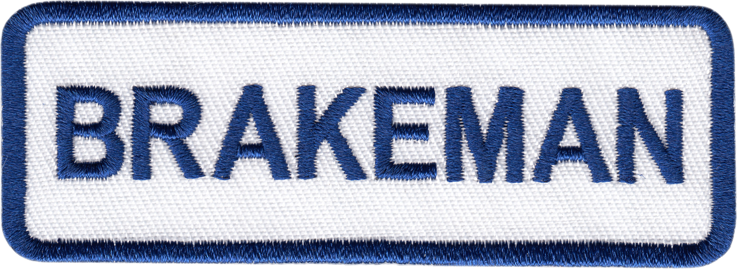 Patch - Railroad Name Tag - "Brakeman"