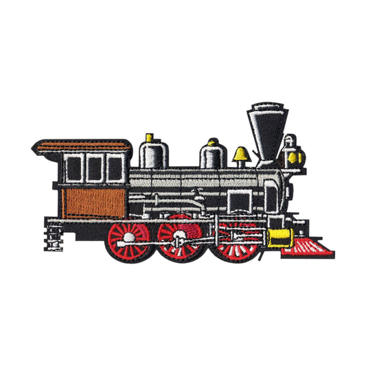 Patch - Train - Black And Brown Steam Engine Locomotive