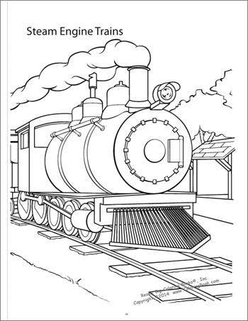 Trains Really Big Coloring Book 17.5"x22.5"