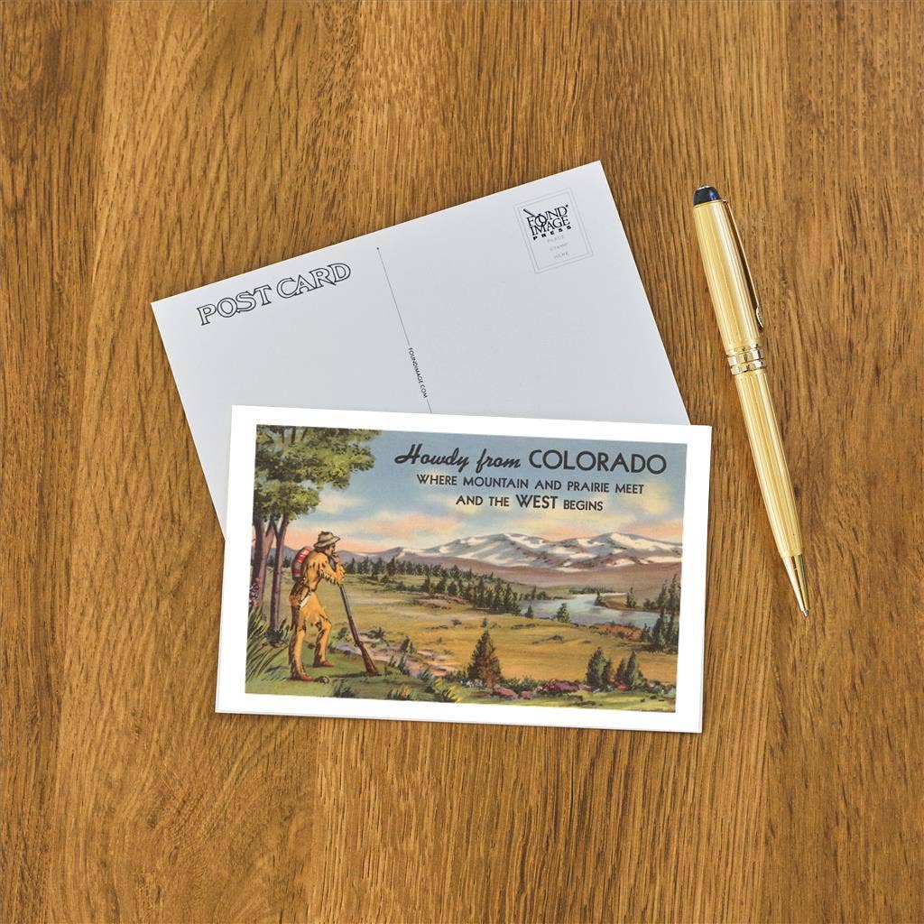 Postcard CO-140 Howdy from Colorado, Mountain Man