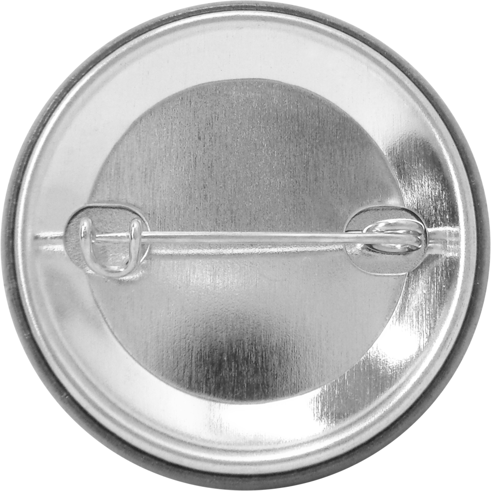 Pin-on Button - 1.5 Inch - Railroad Crossing - Yellow Sign