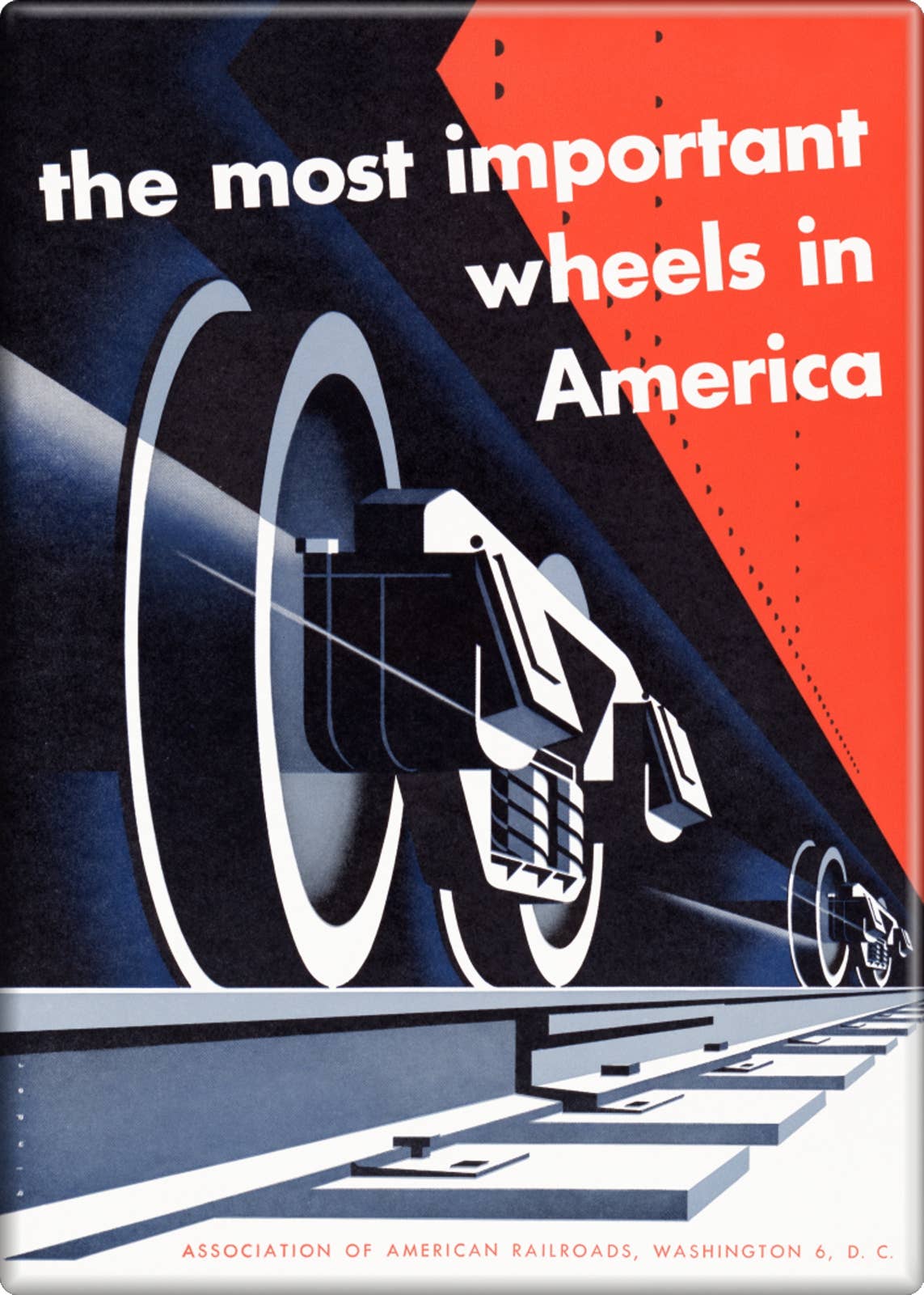 Magnet - "The Most Important Wheels In America" Poster Repro